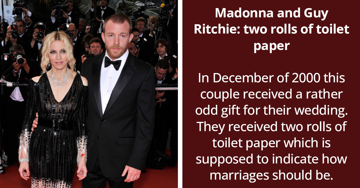 9 Of The Weirdest Wedding Gifts That These Celebrity Couples Received