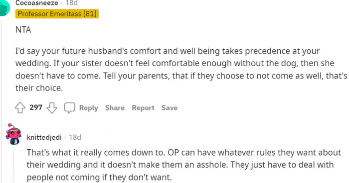 6. That's their choice