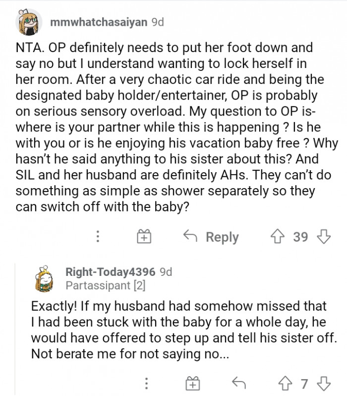 #20 Parents Should Do Things Separately So They Don't Have to Bother Others in Taking Care of Their Baby.