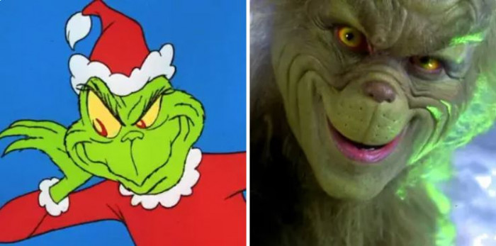 8. Jim Carrey as The Grinch (How the Grinch Stole Christmas)