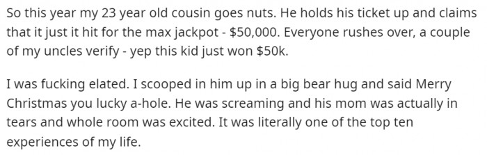 It's one of the best experiences of life, honestly.