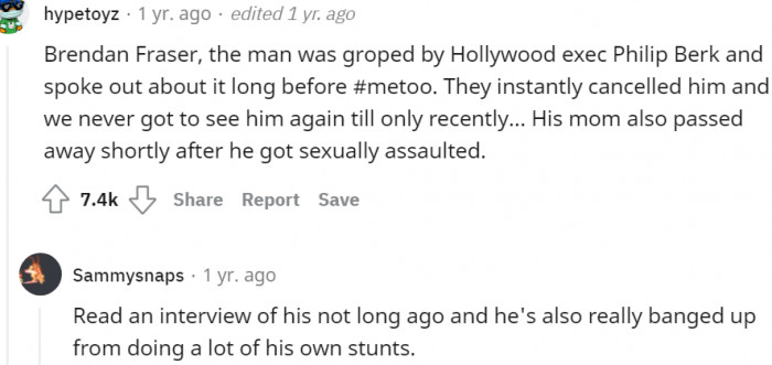 5. Another commenter is all about Brendan Fraser again
