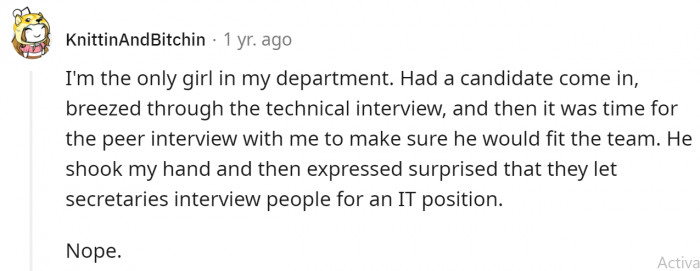 What year is this guy living in? Seriously?