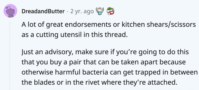 A little tip if you’re going to try this scissor hack