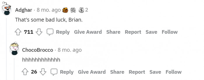 #10 Bad luck for Brian.