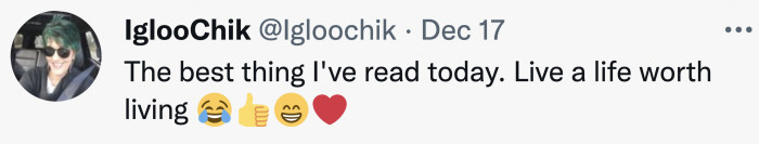 It truly was inspiring in the oddest sort of way.