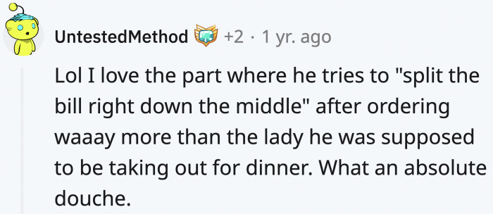 Maybe it should've been like that with the cab fare too