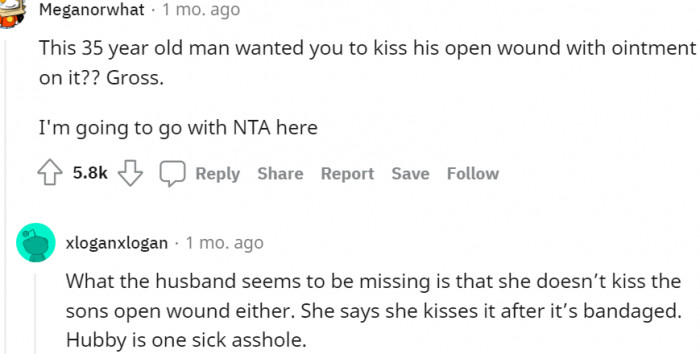 3. Hubby is certainly one sick jerk