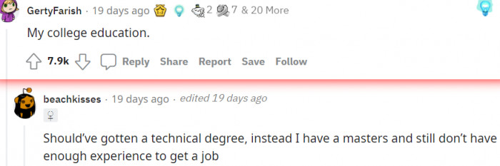 1. This comment deserved all the awards it got