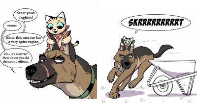 Heartwarming Comics About Brutus the Dog and Pixie the Cat to Brighten Your Day