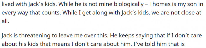 Jack Wants to Leave Me Over This