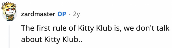 ... the first rule is: