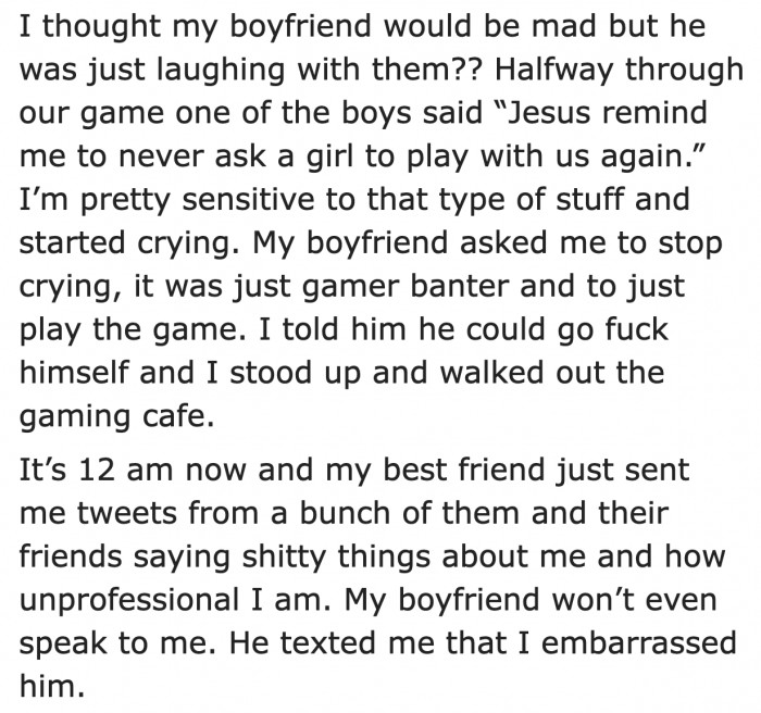 This guy shouldn't be in a relationship.