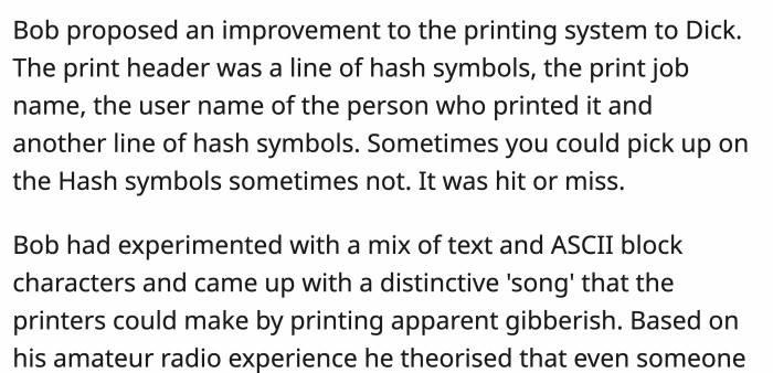 So, he came up with another, smarter solution