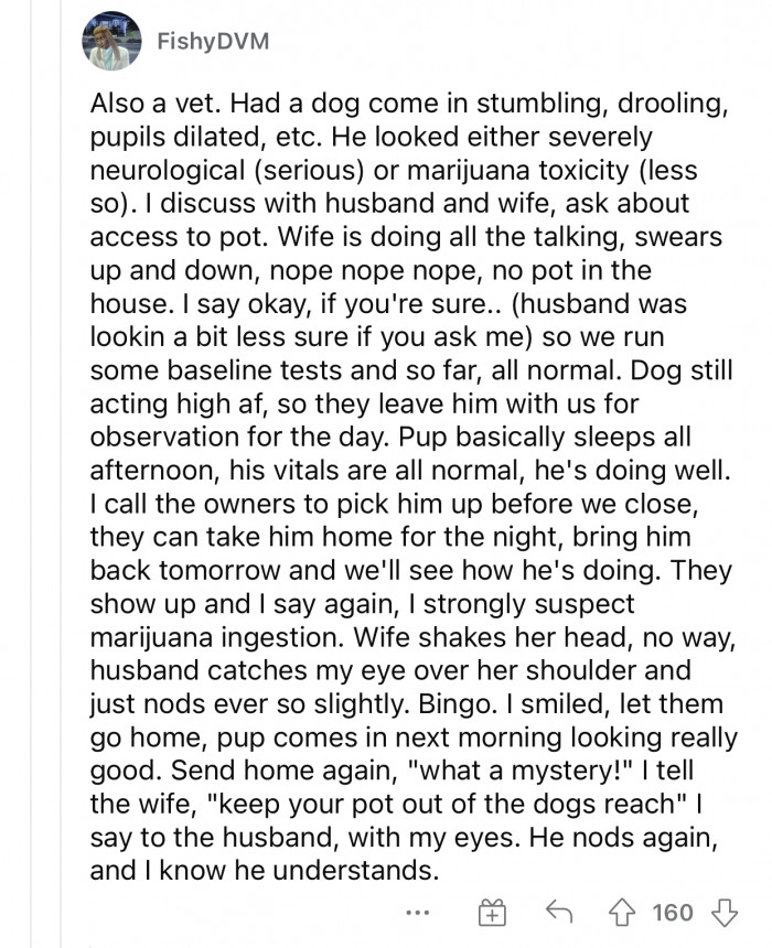 A few nods were necessary to explain the situation and to help prevent it in the future.