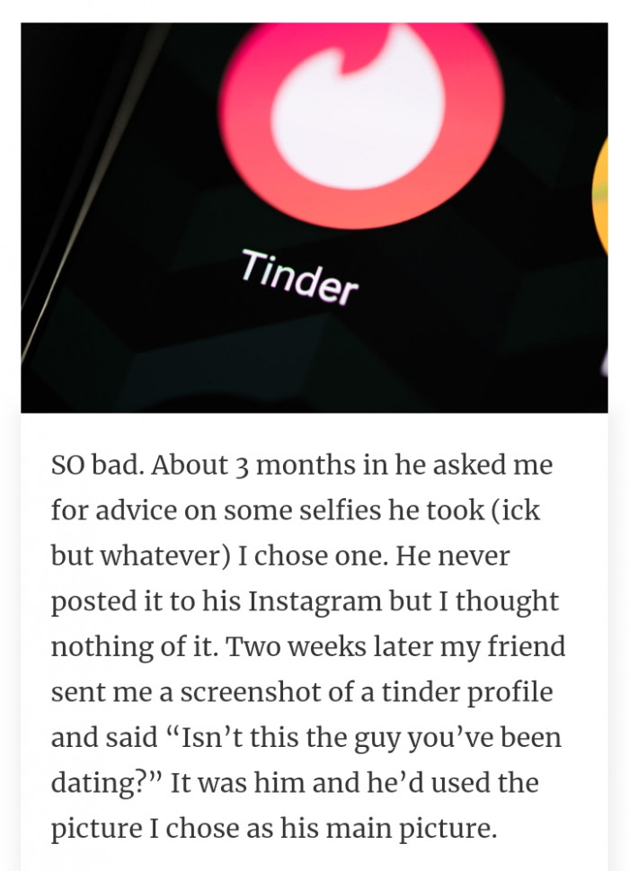 18. Did he date you to be his 