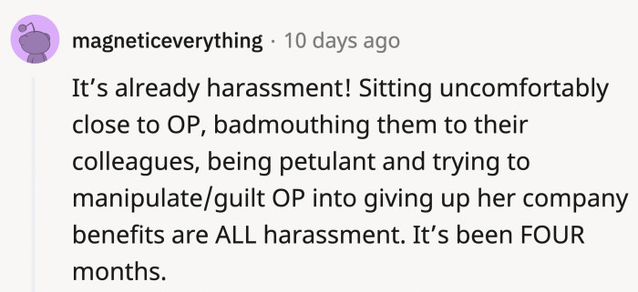 The lady knows how to hold a grudge.