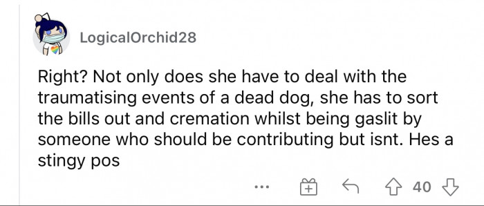 He made it even worse for her.