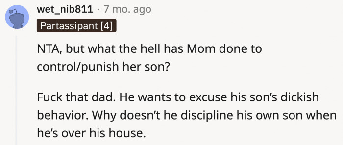 The dad wants to act all macho, but he's not doing Levi any favors by not parenting him.