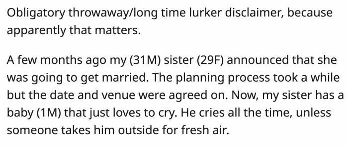 The baby wasn’t the happiest baby there is