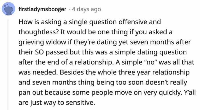 People of the internet being sensitive? No way.