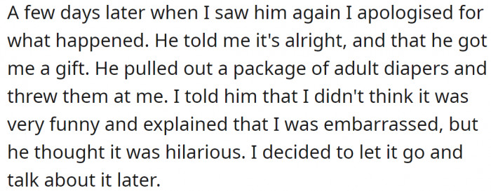 What the boyfriend did