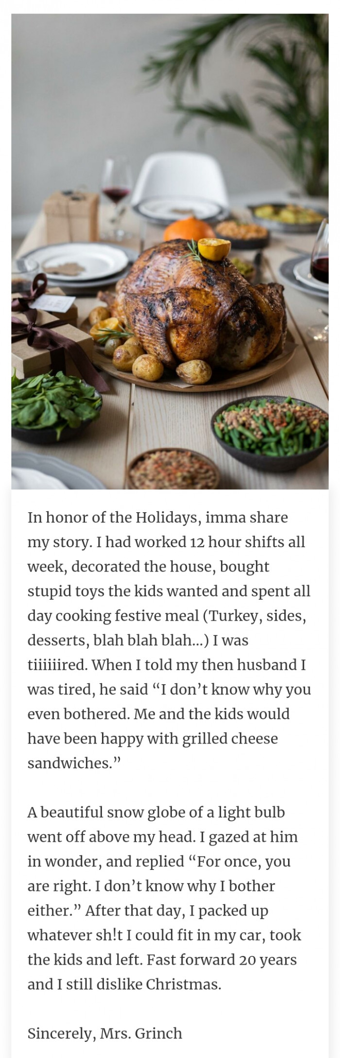 #30 The last straw for feeling unappreciated.