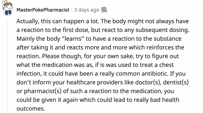 It might even happen on your first dose, but slowly, the more you take it