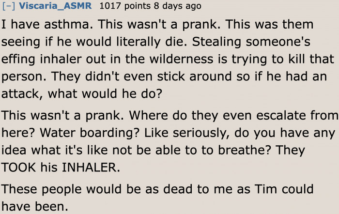 Some redditors believe it's attempted murder.