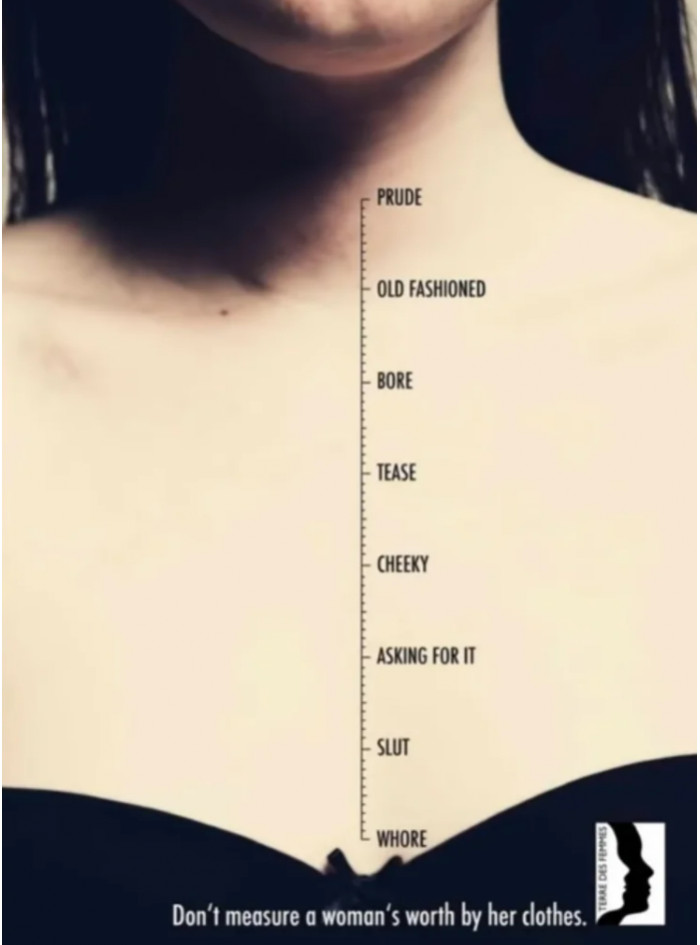 1. Clothes do not justify the character of the girls.