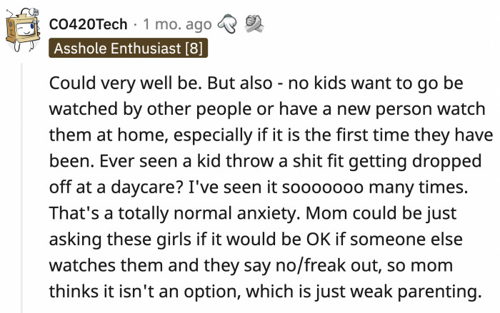 Kids get anxious around strangers; that's pretty normal, but it's your job as a parent to screen the people they are around and not give them any reasons to be anxious.