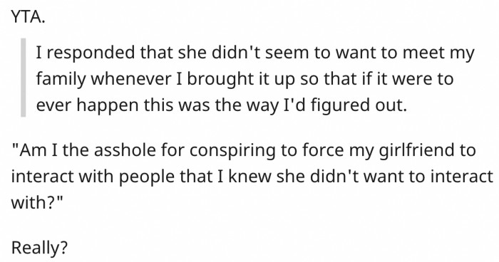 OP shouldn't have conspired like this.