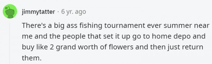 25. What do flowers have to do with fishing?