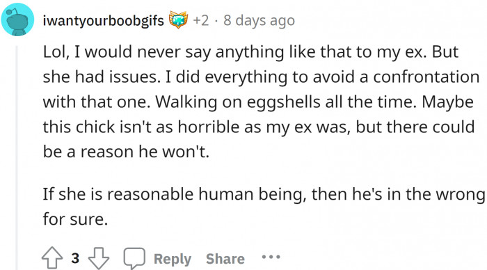 Maybe the girl would have felt bad that her cookies weren't turning out as expected, but that's better than being insulted in front of grandma.
