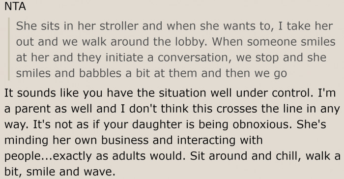 Since she's very considerate, she should just continue visiting the coffee shop without worrying about the old lady.