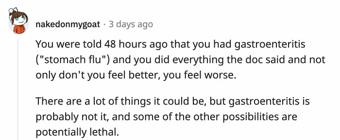 If the medicines haven't worked, it's time to go back for another check-up