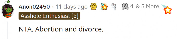 Divorce is always an option.