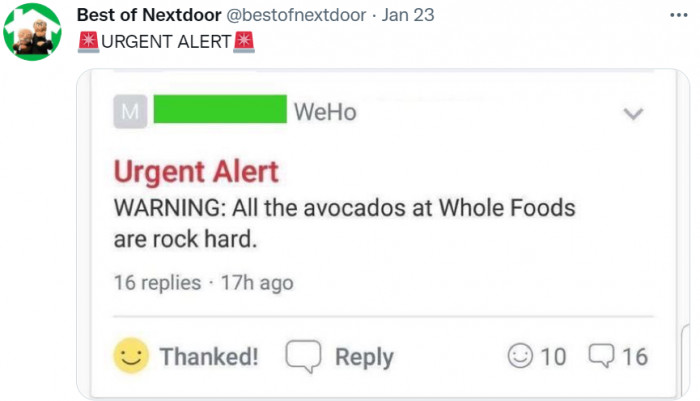 37. Well, it is an urgent alert.