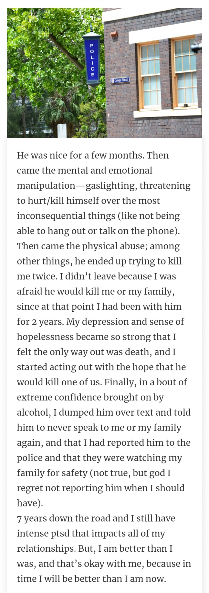 25. PTSD is real from these types of relationships.