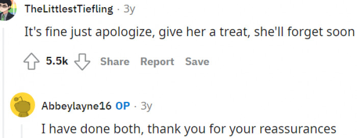 A treat will certainly work