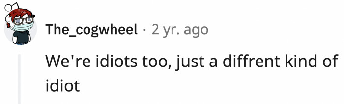 At least they are self-aware.