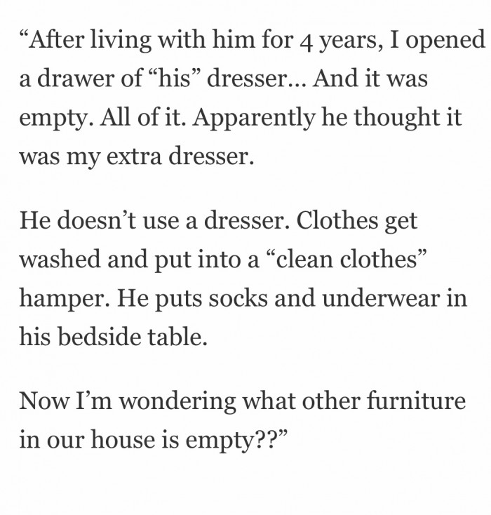 5. 'Clean clothes hamper'