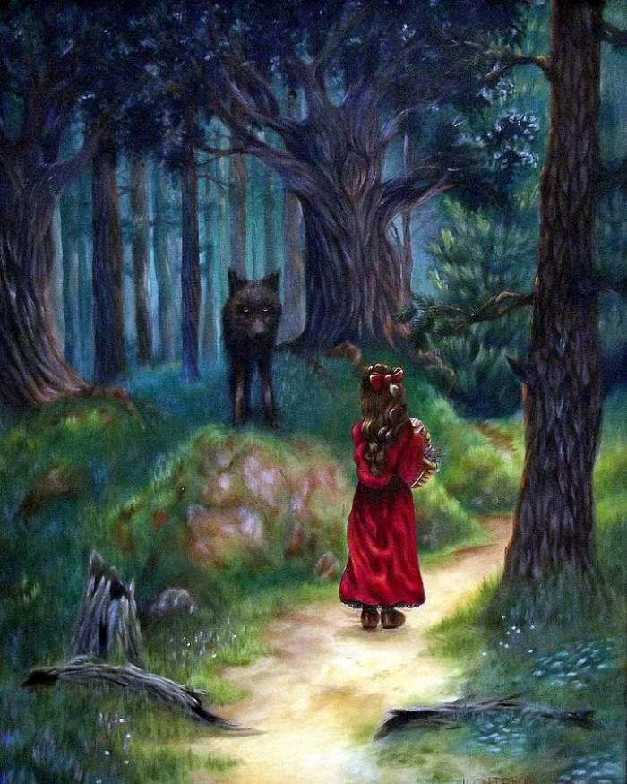 Innocent Little Red Riding Hood