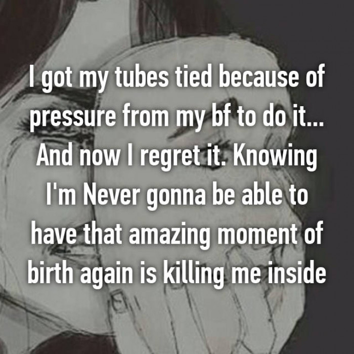 4. I know it's expensive, but tubal ligation reversal is an option.