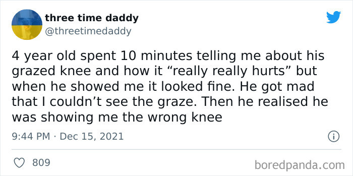 13. Showing off the wrong knee