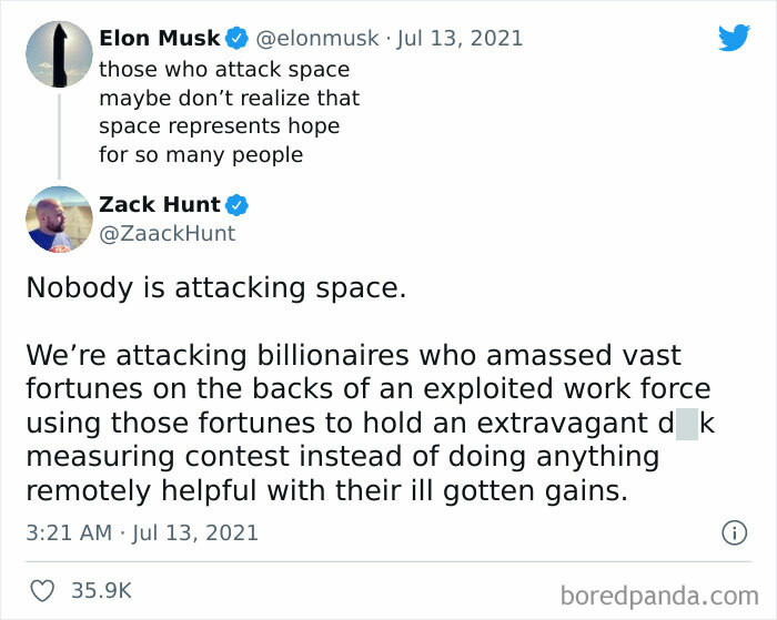 40. Elon Musk destroyed in seconds.