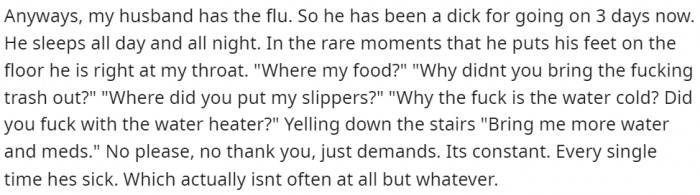 This is the part I started yelling at him.