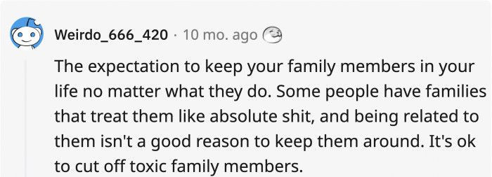 A lot of people don’t know that sometimes you can choose your family, and they don’t have to be all related by blood