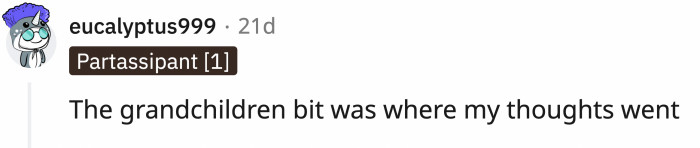 ... another person certainly did