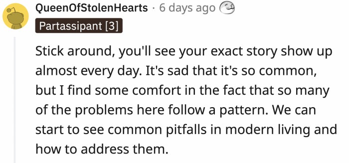 There's always a light at the end of the dark Reddit tunnel.